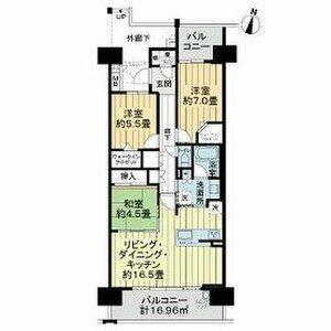 3LDK 間取り図