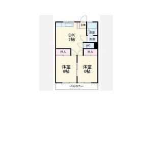 2DK 間取り図