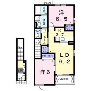 2LDK 間取り図