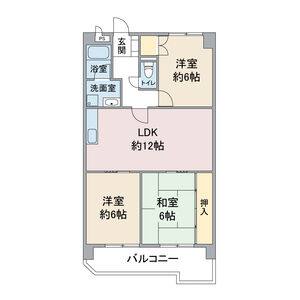 3LDK 間取り図