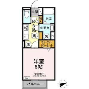 1K 間取り図