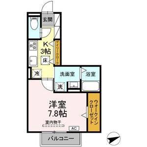 1K 間取り図