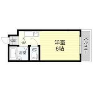 1K 間取り図