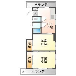 2K 間取り図