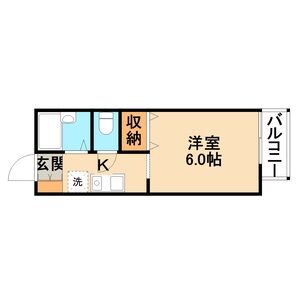 1K 間取り図