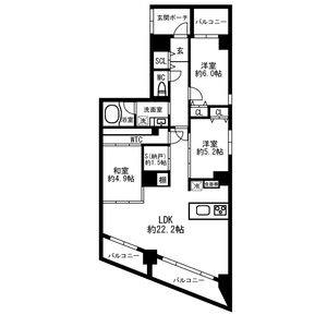 3LDK 間取り図