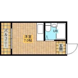 ワンルーム 間取り図