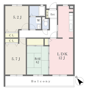 3LDK 間取り図