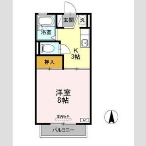 1K 間取り図