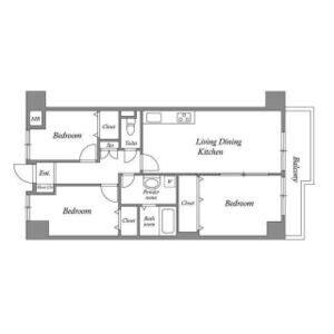 3LDK 間取り図