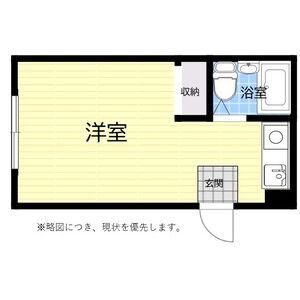 ワンルーム 間取り図