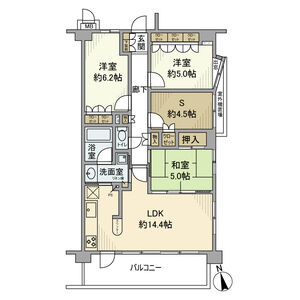 3LDK 間取り図