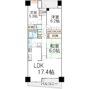 3LDK 間取り図