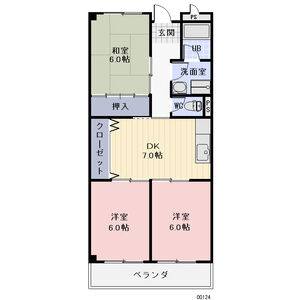 3DK 間取り図