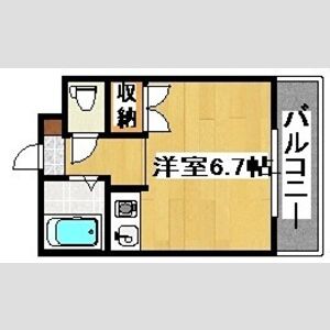 ワンルーム 間取り図