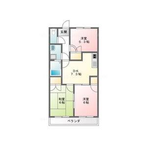 3DK 間取り図