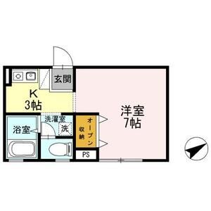 1K 間取り図