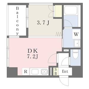 1DK 間取り図