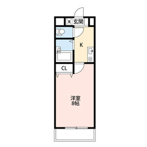 1K 間取り図