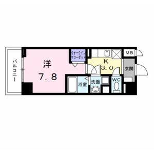 1K 間取り図