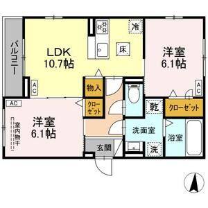 2LDK 間取り図