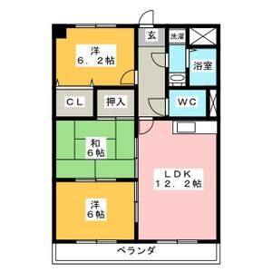 3LDK 間取り図