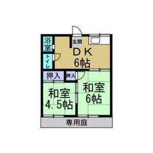 2DK 間取り図