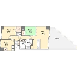 3LDK 間取り図