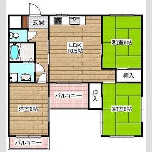 3LDK 間取り図