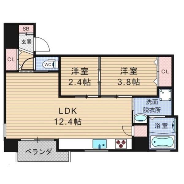 トラストマン堀江 室内写真1