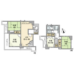 4LDK 間取り図
