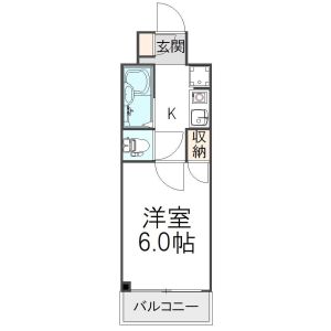 1K 間取り図