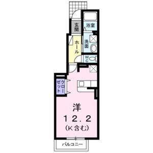 ワンルーム 間取り図
