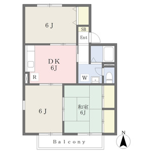 3DK 間取り図