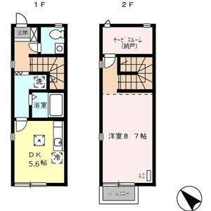 1DK 間取り図