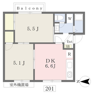 2K 間取り図