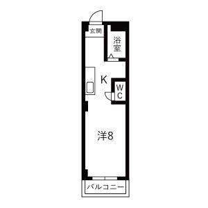 ワンルーム 間取り図