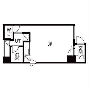 ワンルーム 間取り図