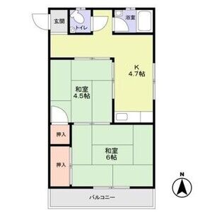 2K 間取り図