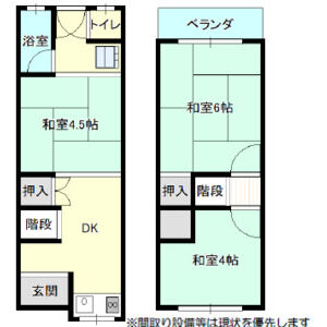 3DK 間取り図