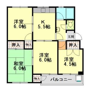 4K 間取り図