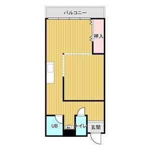 ワンルーム 間取り図