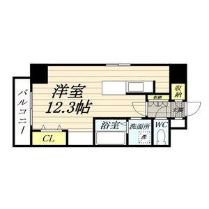 ワンルーム 間取り図