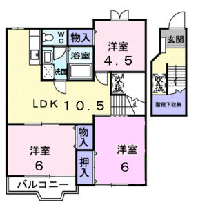 3LDK 間取り図