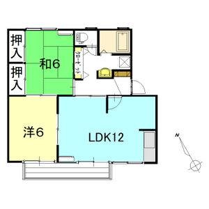 2LDK 間取り図