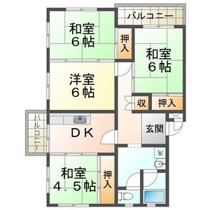 4DK 間取り図