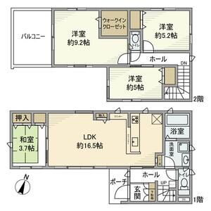 4LDK 間取り図