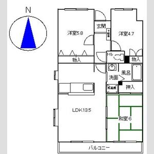 3LDK 間取り図