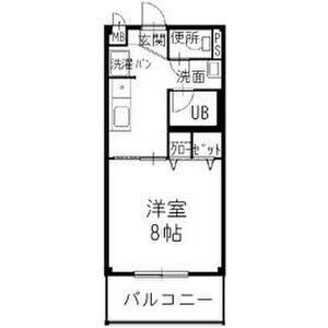 1K 間取り図