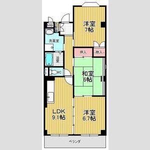 3LDK 間取り図